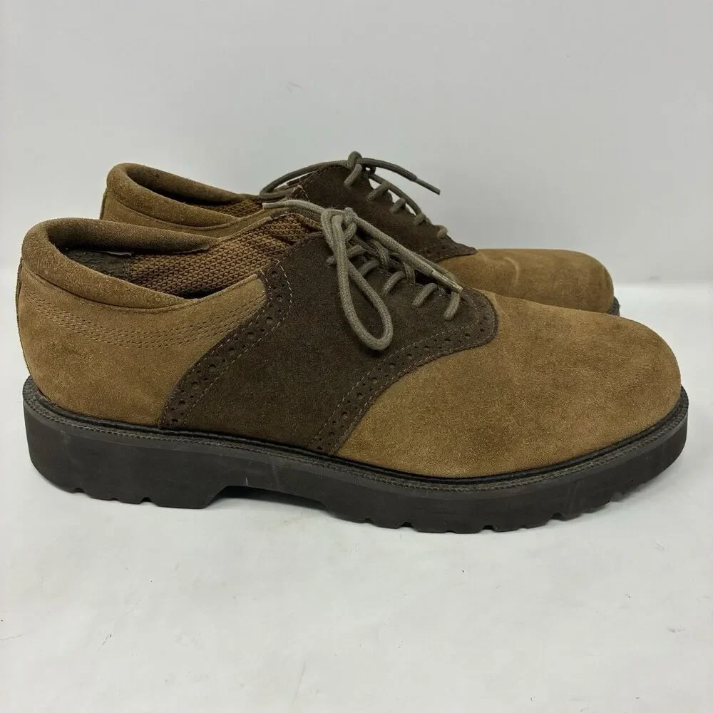 GH Bass Co Shoes Mens 7 Maroon Leather Dress Emmie Saddle Oxford Lace Up